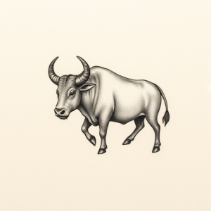 Micro Realism Taurus Tattoo