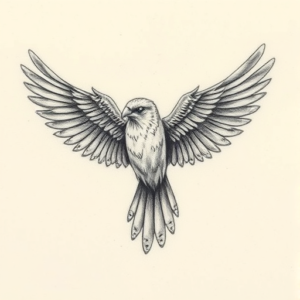 Micro Realism Thunderbird Tattoo