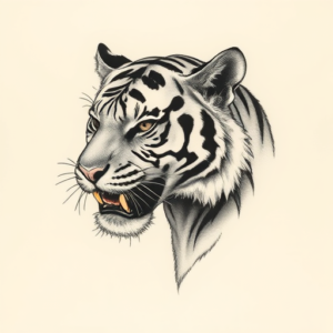 Micro-Realism Tiger Tattoo
