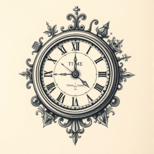 Micro-Realism Time Tattoo