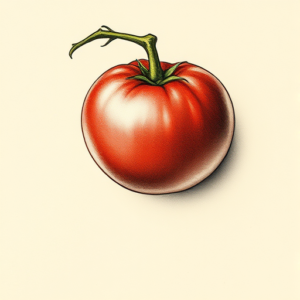 Micro Realism Tomato Tattoo