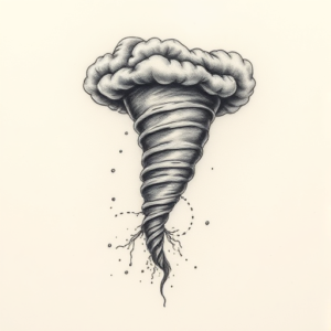 Micro Realism Tornado Tattoo