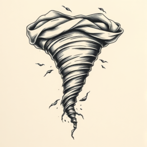Micro-Realism Tornado Tattoo