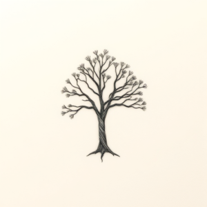 Micro Realism Tree Tattoo