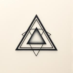 Micro Realism Triangle Tattoo