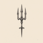 Micro-Realism Trident Tattoo