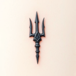 Micro Realism Trident Tattoo