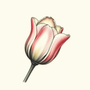 Micro-Realism Tulip Tattoo