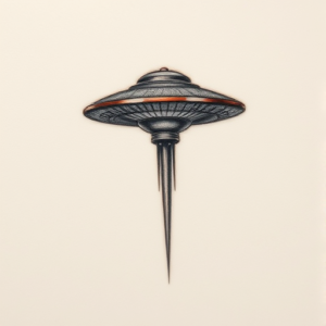 Micro Realism Ufo Tattoo