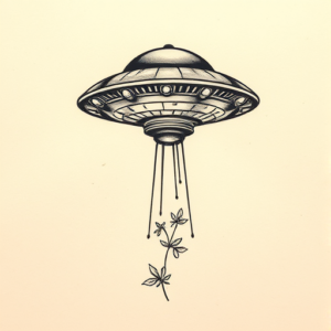 Micro-Realism Ufo Tattoo