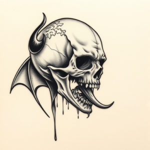 Micro-Realism Vampire Tattoo