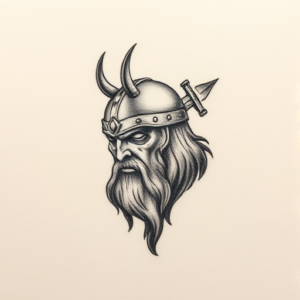 Micro Realism Viking Tattoo
