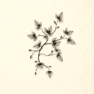 Micro-Realism Vine Tattoo