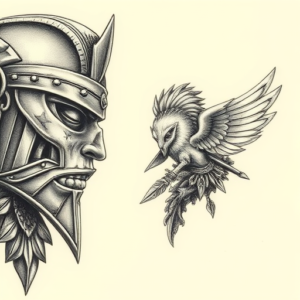 Micro-Realism Warrior Tattoo