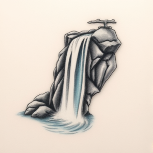 Micro Realism Waterfall Tattoo