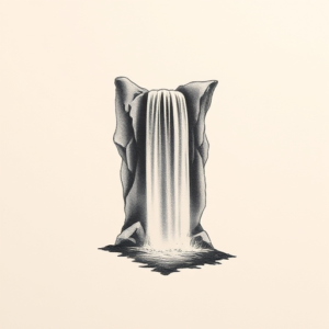 Micro-Realism Waterfall Tattoo