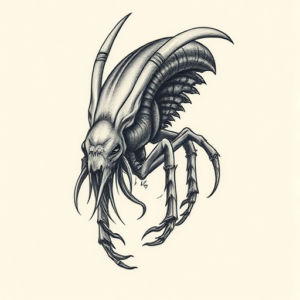 Micro Realism Wendigo Tattoo