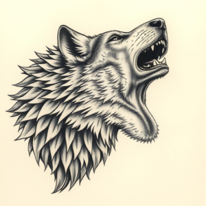 Micro-Realism Werewolf Tattoo