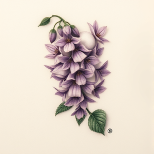Micro Realism Wisteria Tattoo