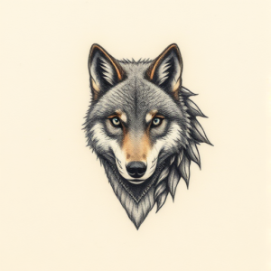 Micro Realism Wolf Tattoo