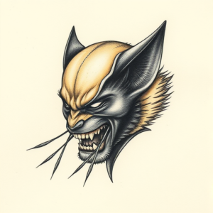 Micro Realism Wolverine Tattoo