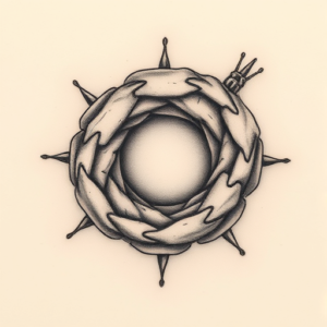 Micro Realism Wormhole Tattoo