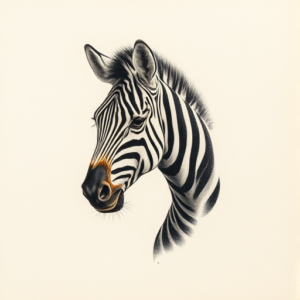 Micro Realism Zebra Tattoo