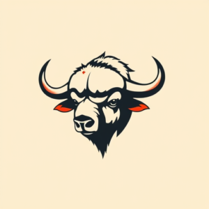 Minimal Color Buffalo Tattoo