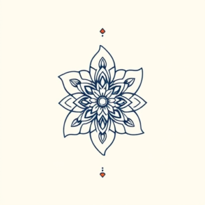 Minimal Color Crochet Tattoo