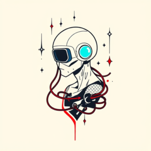 Minimal Color Cyber Tattoo