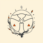 Minimal Color Fallout Tattoo