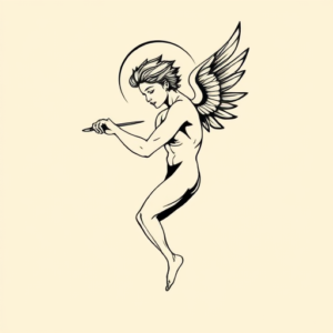 Minimal Color Icarus Tattoo