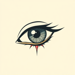 Minimal Color Iris Tattoo