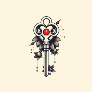 Minimal Color Key Tattoo