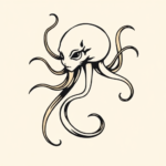 Minimal Color Medusa Tattoo