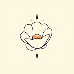 Minimal Color Pearl Tattoo