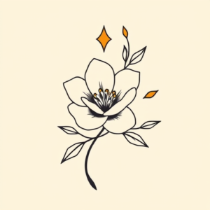 Minimal Color Sampaguita Tattoo