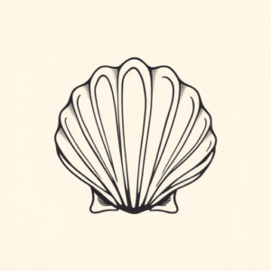 Minimal Color Shellback Tattoo