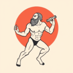 Minimal Color Sisyphus Tattoo