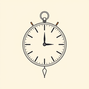 Minimal Color Time Tattoo