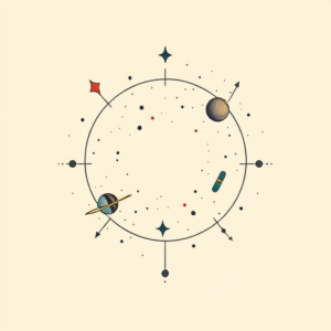 Minimal Color Universe Tattoo