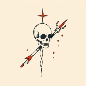 Minimal Color Voodoo Tattoo