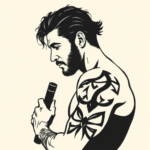 Minimalist Ares Tattoo