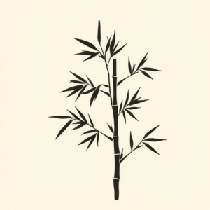 Minimalist Bamboo Tattoo