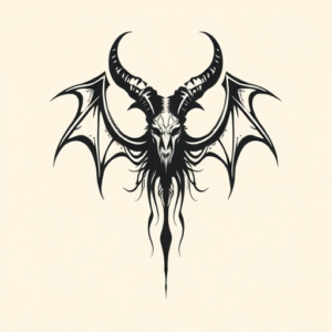 Minimalist Baphomet Tattoo