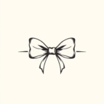 Minimalist Bow Tattoo