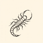 Minimalist Centipede Tattoo