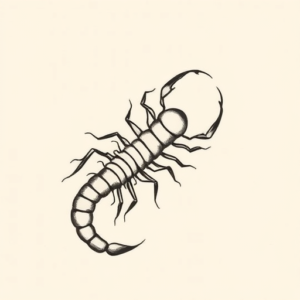 Minimalist Centipede Tattoo