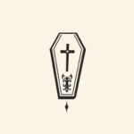 Minimalist Coffin Tattoo