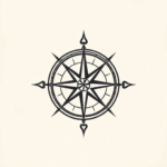 Minimalist Compass Tattoo